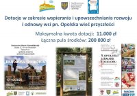 Rozstrzygnięto otwarty konkurs ofert w zakresie wspierania i upowszechniania rozwoju i odnowy wsi pn. Opolska wieś przyszłości