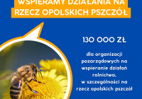 „Dotacje na wsparcie działań z obszaru rolnictwa, w tym w szczególności na rzecz  opolskich pszczół”