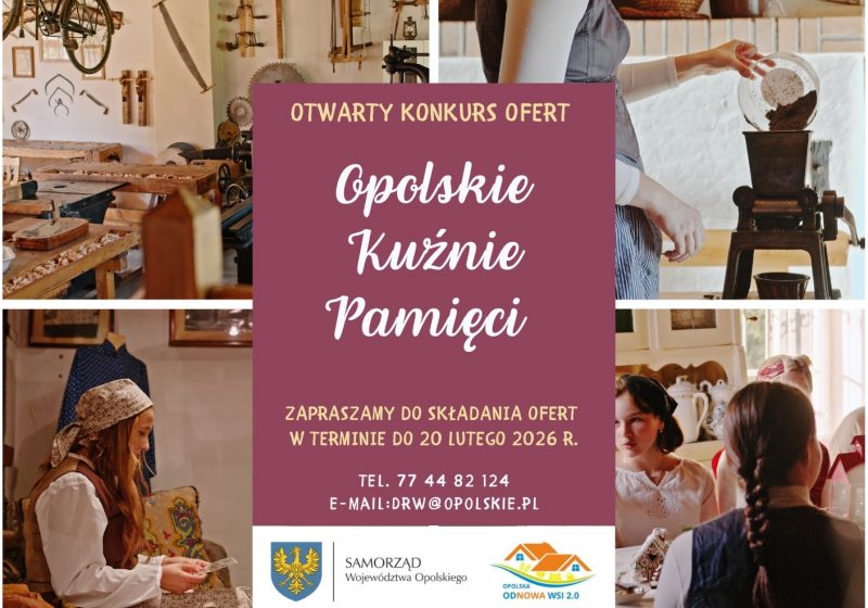 Rusza Otwarty Konkurs Ofert „Opolskie Kuźnie Pamięci” – edycja 2026